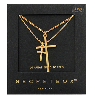 Layered Cross Pendant Necklace