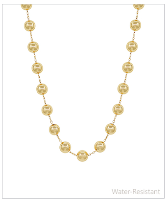 12mm Ball Station Necklace