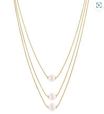 10mm Pearl Triple Layered Necklace