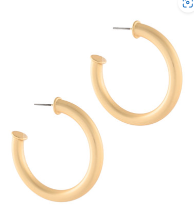44MM Tube Hoops - Gold