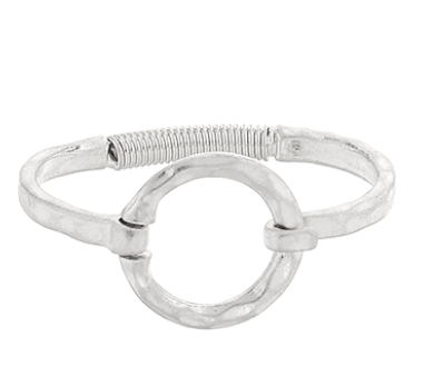Circle Hammered Bracelet - Assorted
