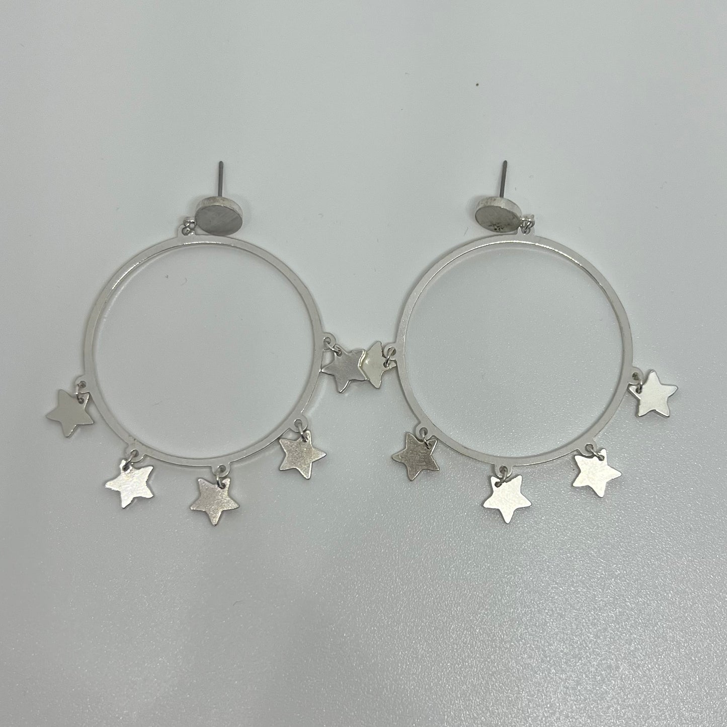 Star Charms Circle Earring