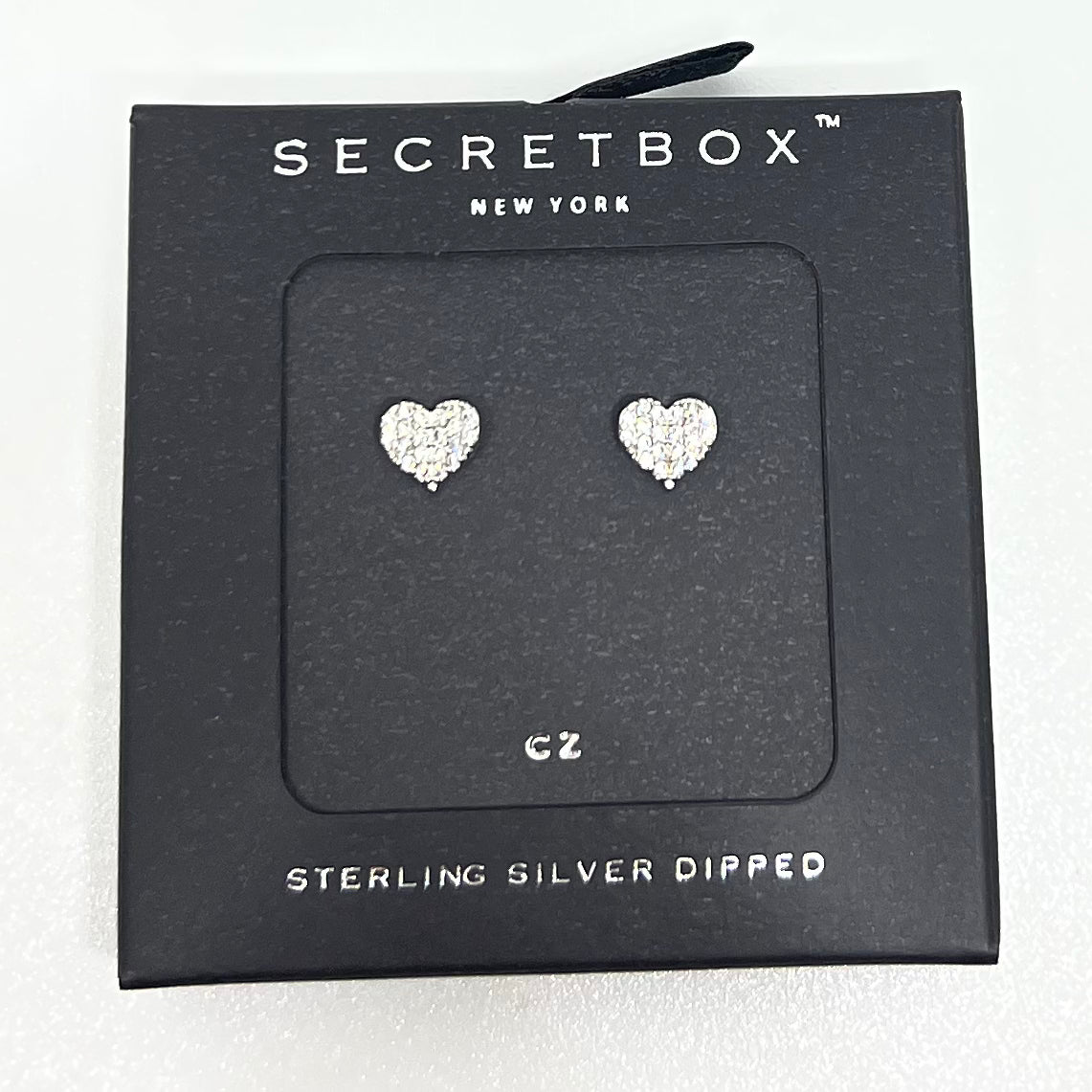 Folded Heart Studs