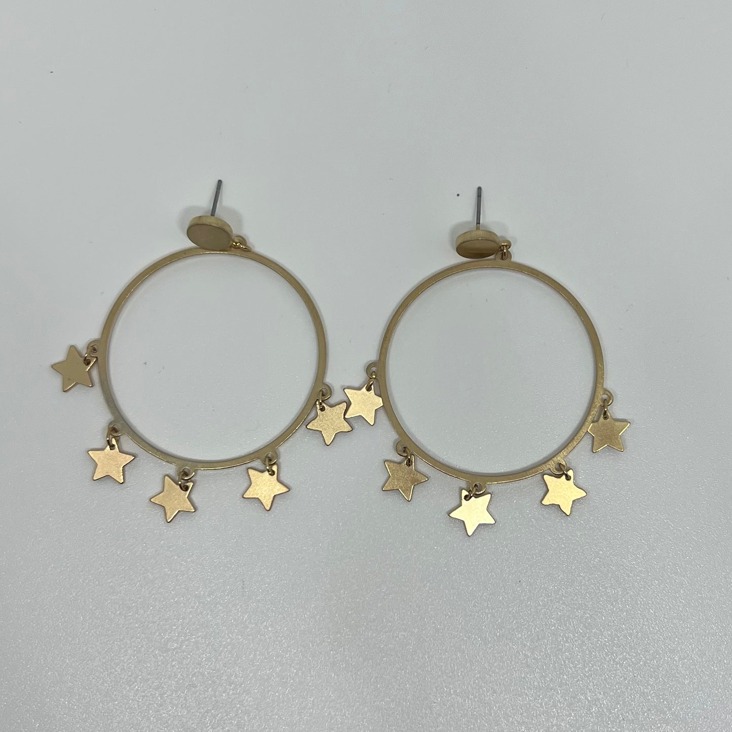 Star Charms Circle Earring