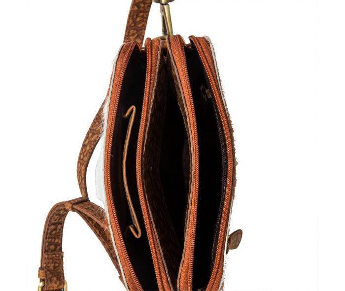 Swift Rider Leather Hairon Bag