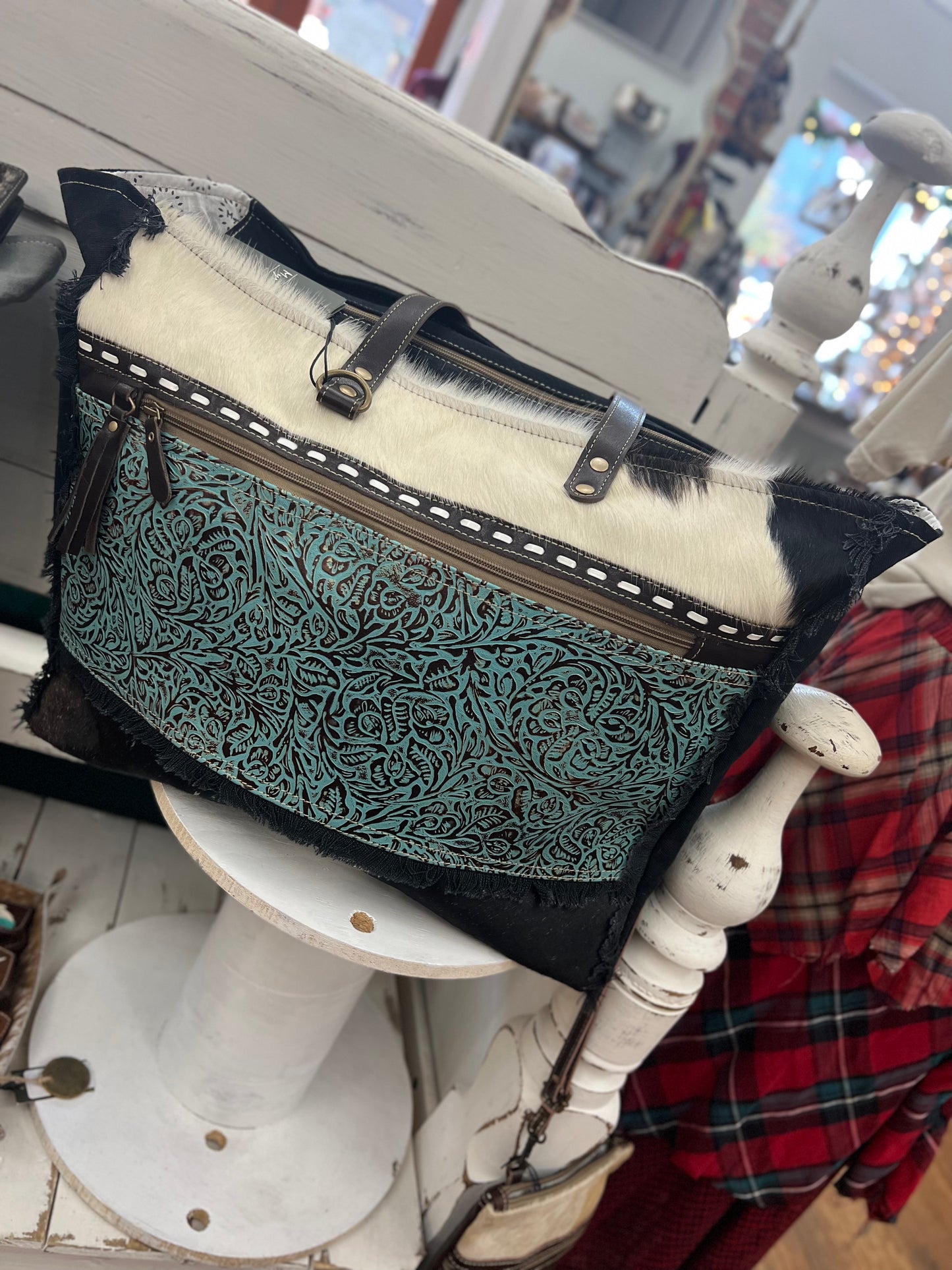 Sea Grass Canvas & Hairon Bag