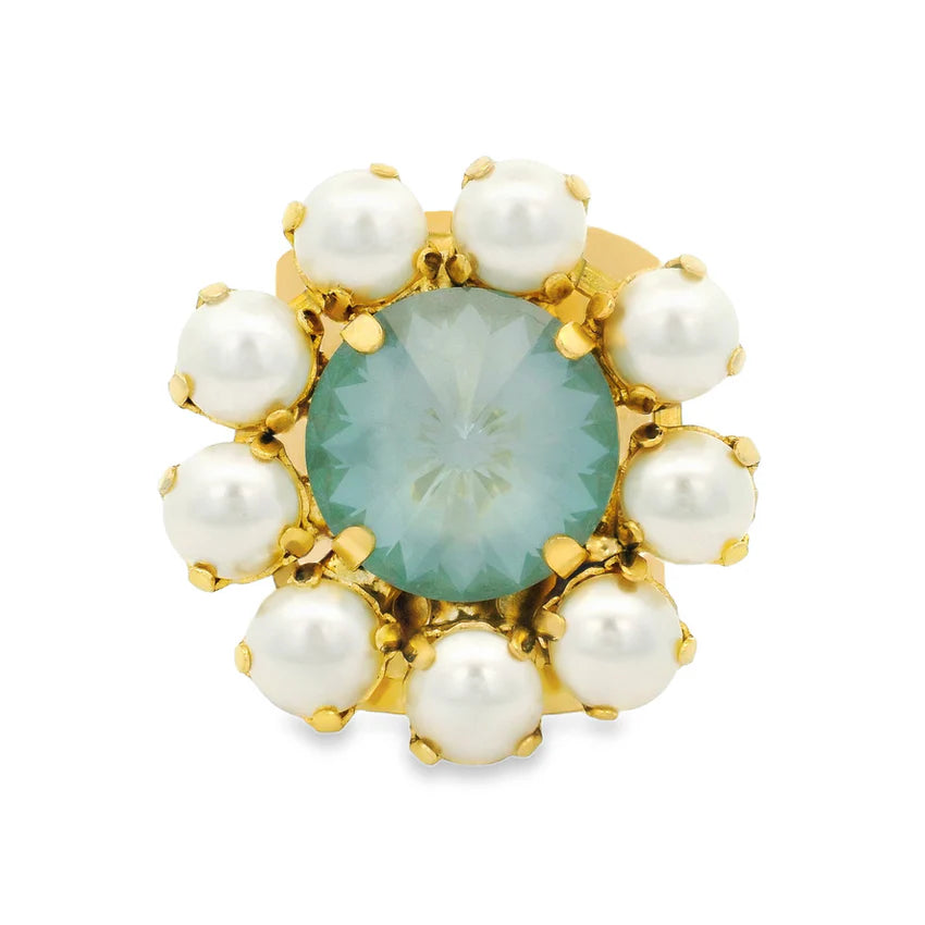 Twiggy Plus Ring - Agave Ignite & Pearls