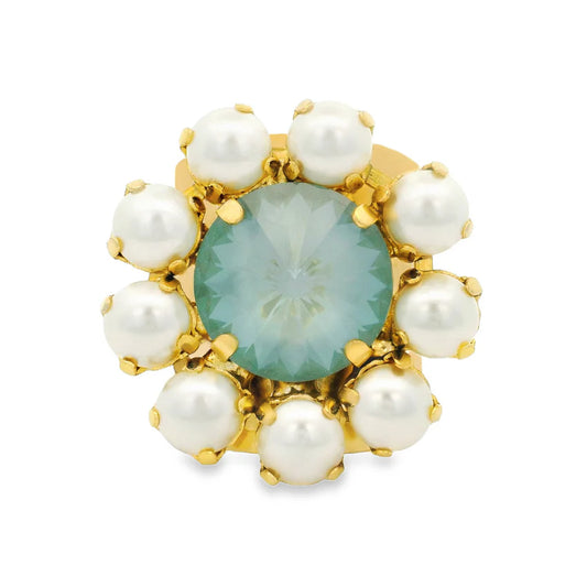 Twiggy Plus Ring - Agave Ignite & Pearls