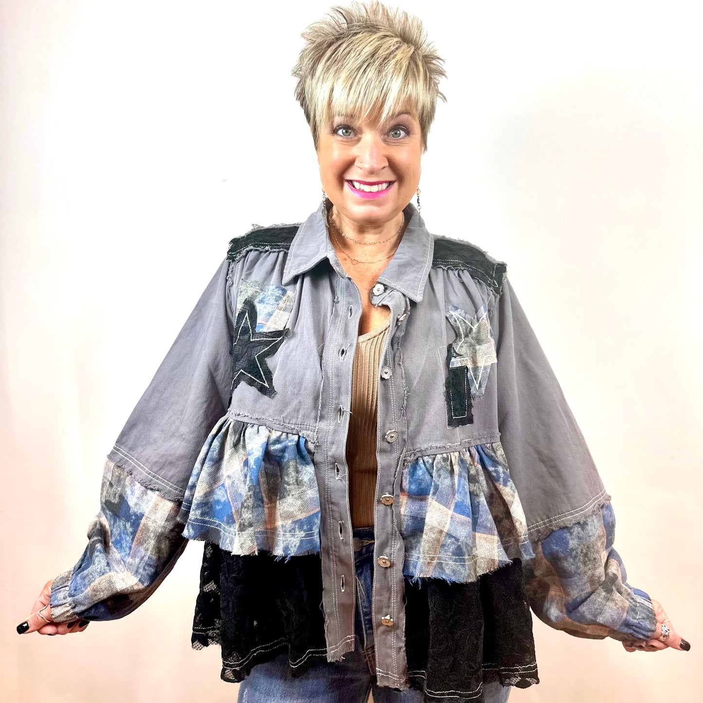 Just Want to be a Rockstar Jacket - Charcoal