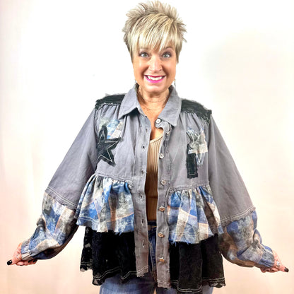 Just Want to be a Rockstar Jacket - Charcoal
