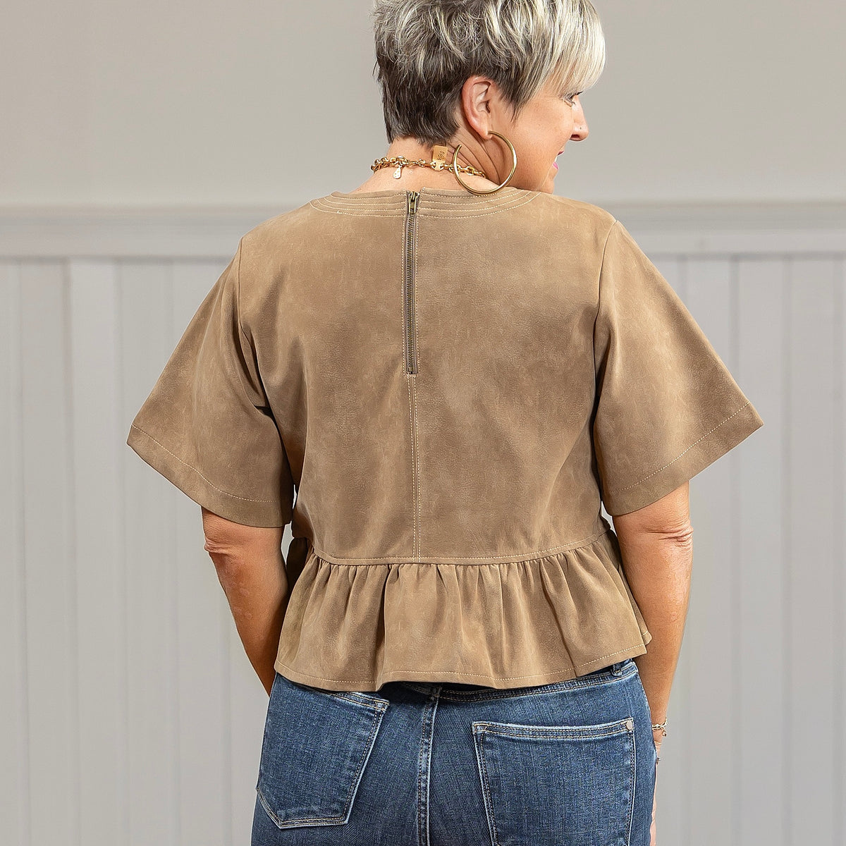 Rosa Top - Brown