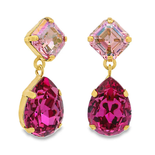 TOVA Estelle Earrings - Dark Rose