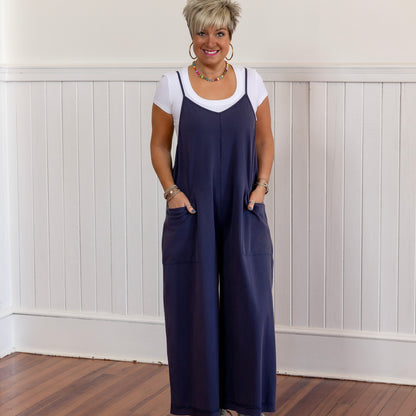 Dana's Favorite Jumpsuit - Blueberry