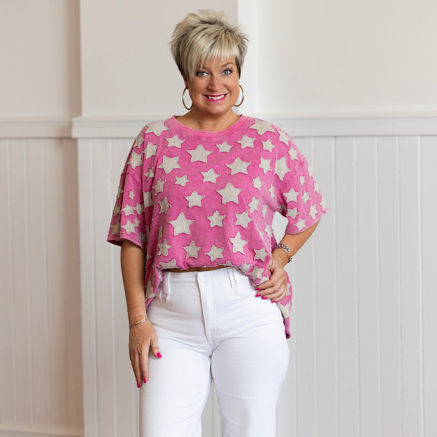 Looks Like Molly Top - Hot Pink