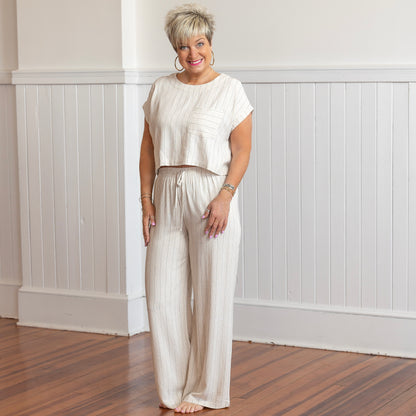 Addie's Favorite Set - Oatmeal/Navy