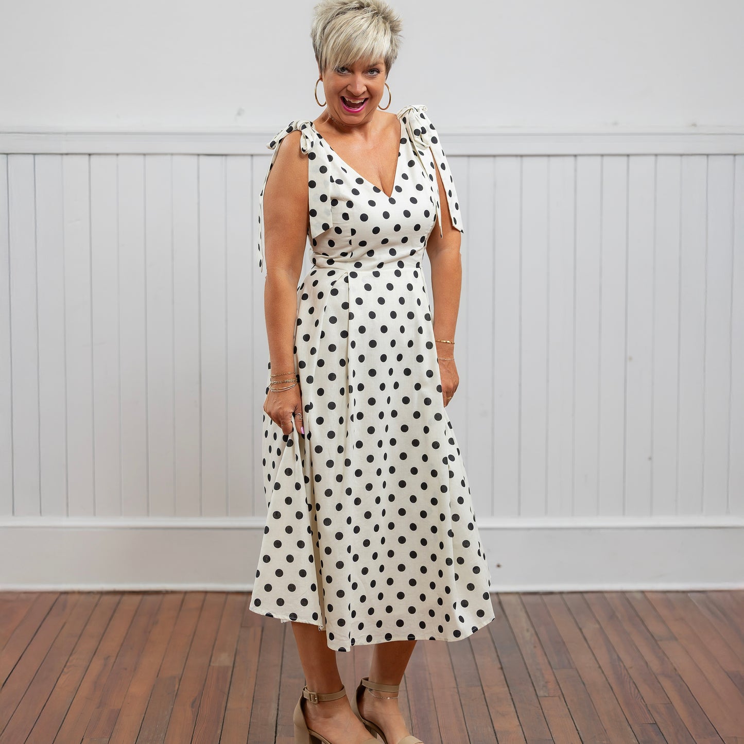 Perdita Polka Dot Dress