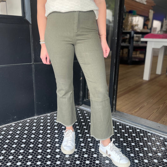 The Brandi Pant - Faded Olive