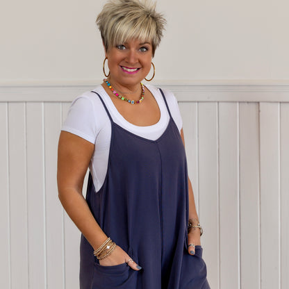 Dana's Favorite Jumpsuit - Blueberry