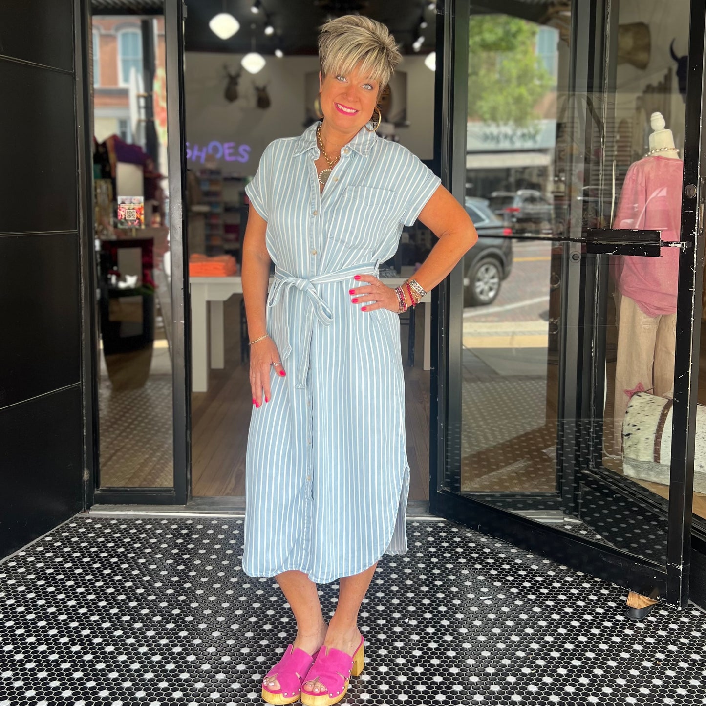 The Hamptons Dress- Chambray
