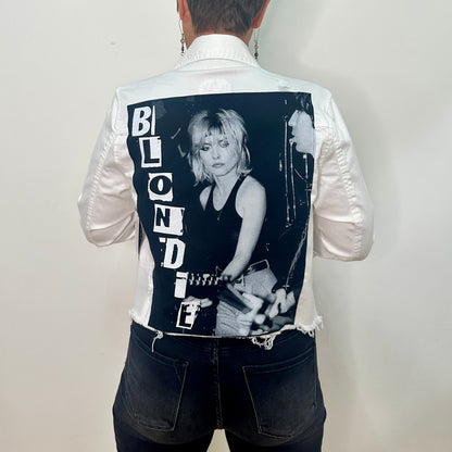 Vintage Blondie Denim Jacket - White