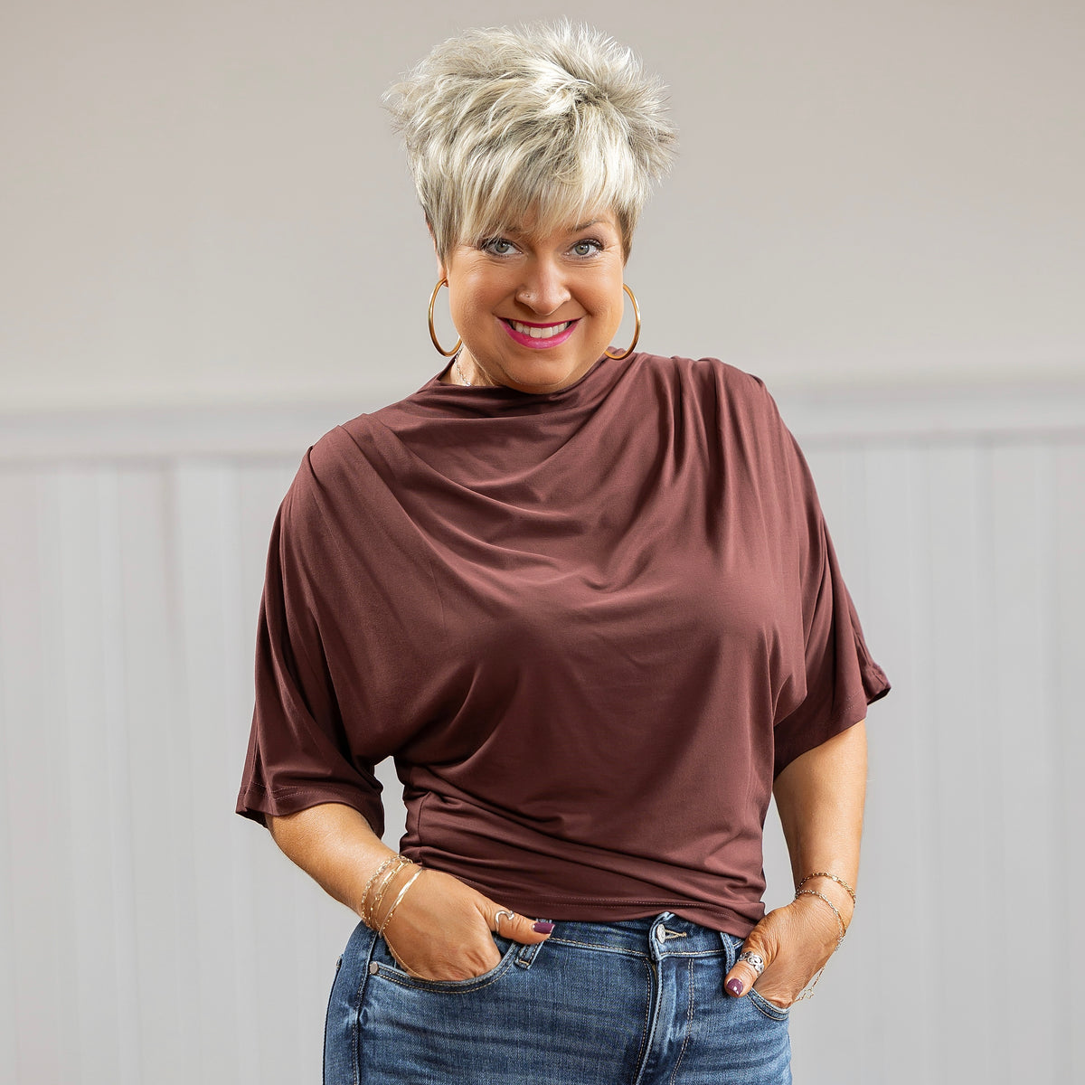 Grace Top - Wine