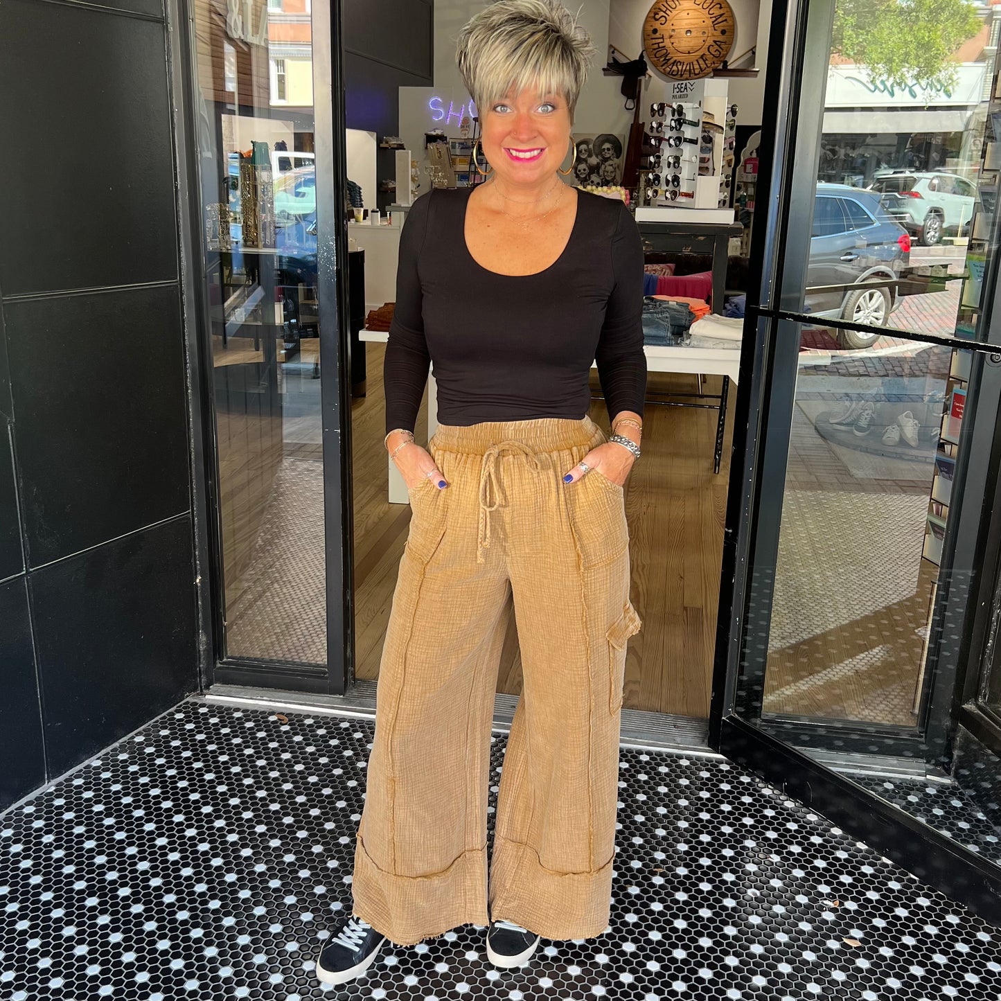 Autumn Illusion Pants - Camel