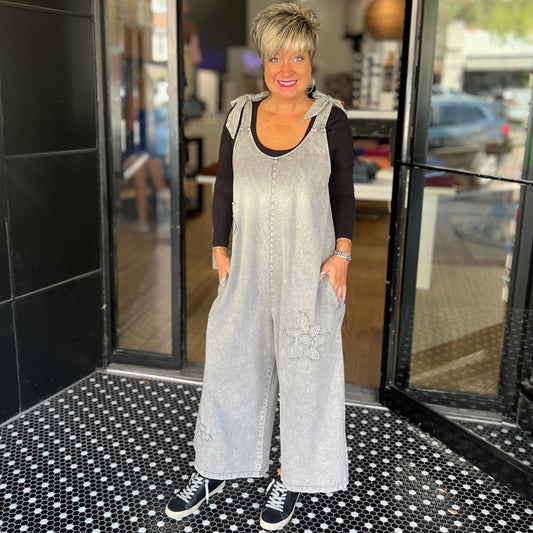 Ease Your Mind Jumpsuit - Ash