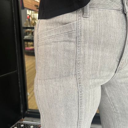 Judy Blue Retro Wide Leg Jeans - Gray