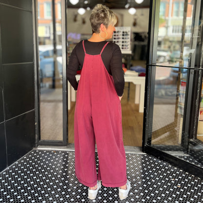 Dana's Favorite Jumpsuit - Burgundy