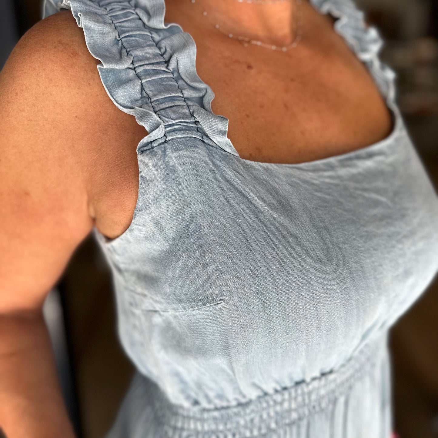 Love is in the Air Dress - Chambray