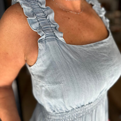 Love is in the Air Dress - Chambray