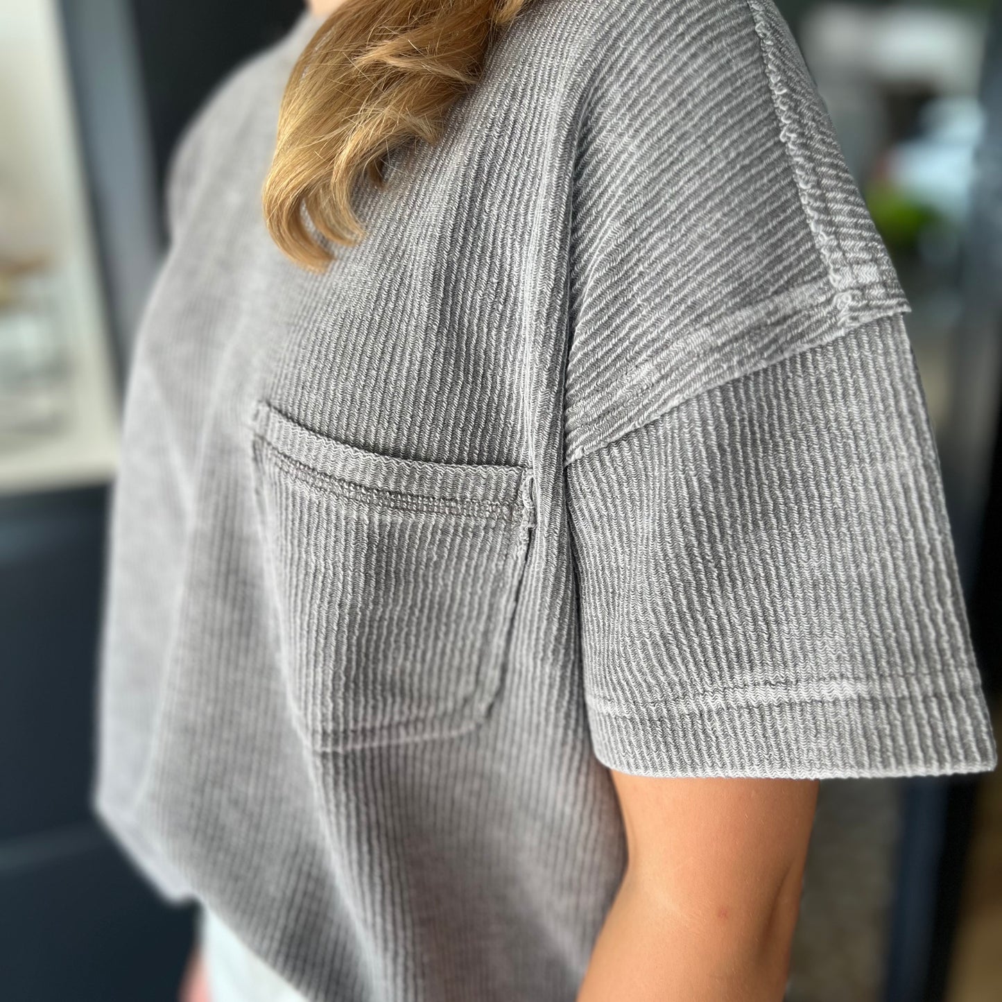 Outfit Repeater Top- Charcoal