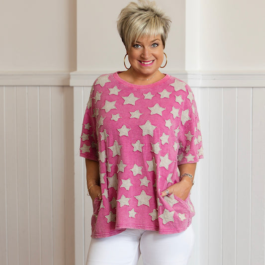 Looks Like Molly Top - Hot Pink