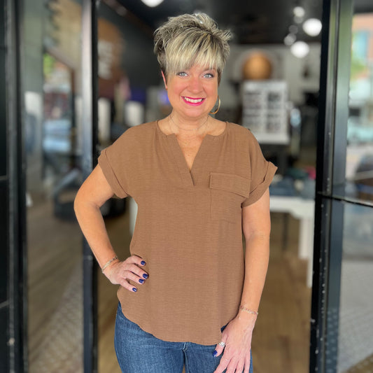 Savvy in Mocha Top