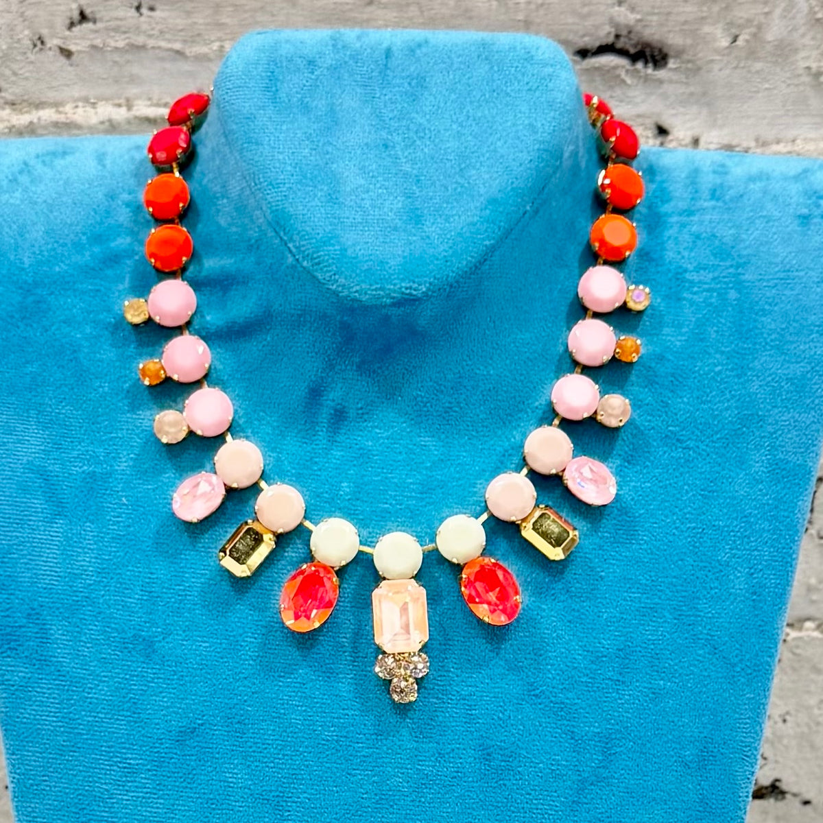 TOVA Rodeo Radella Necklace - Pink Multi