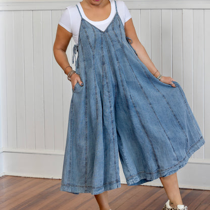 Boujee in Denim Jumpsuit - Assorted