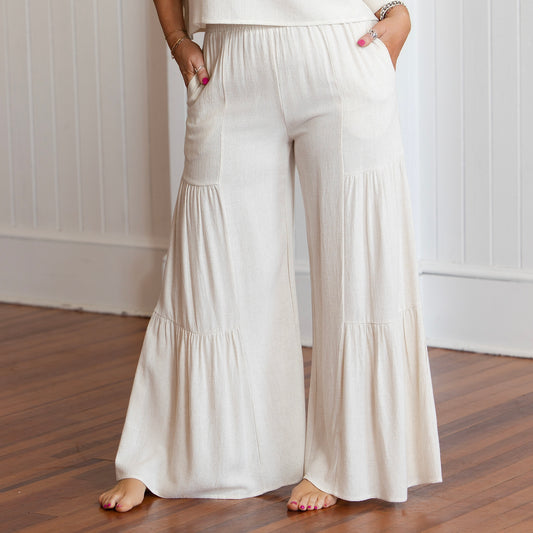 Beach Babe Pants - Natural
