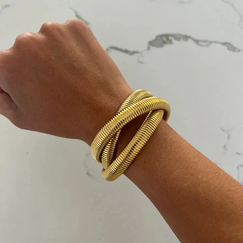 Triple Gold Emma Bracelet