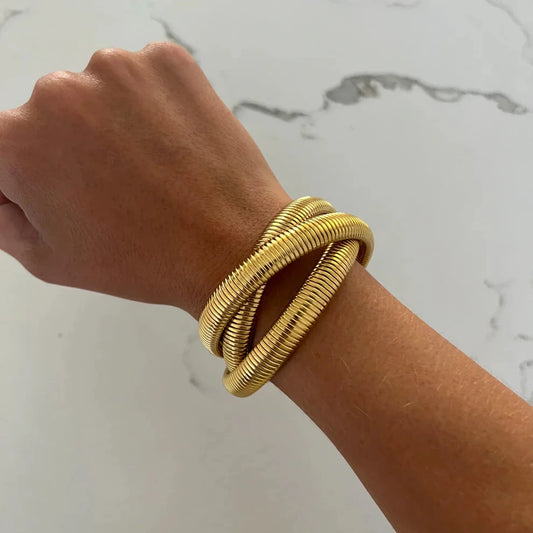 Triple Gold Emma Bracelet