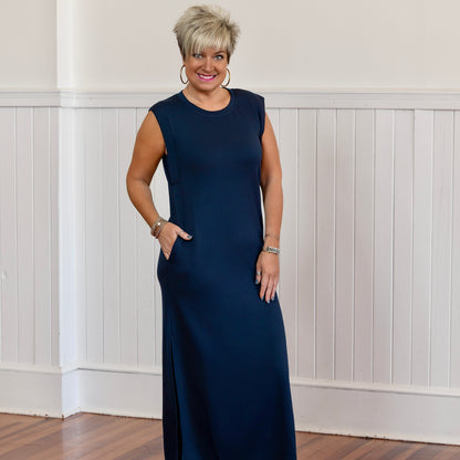 All Year Round Maxi Dress - Navy