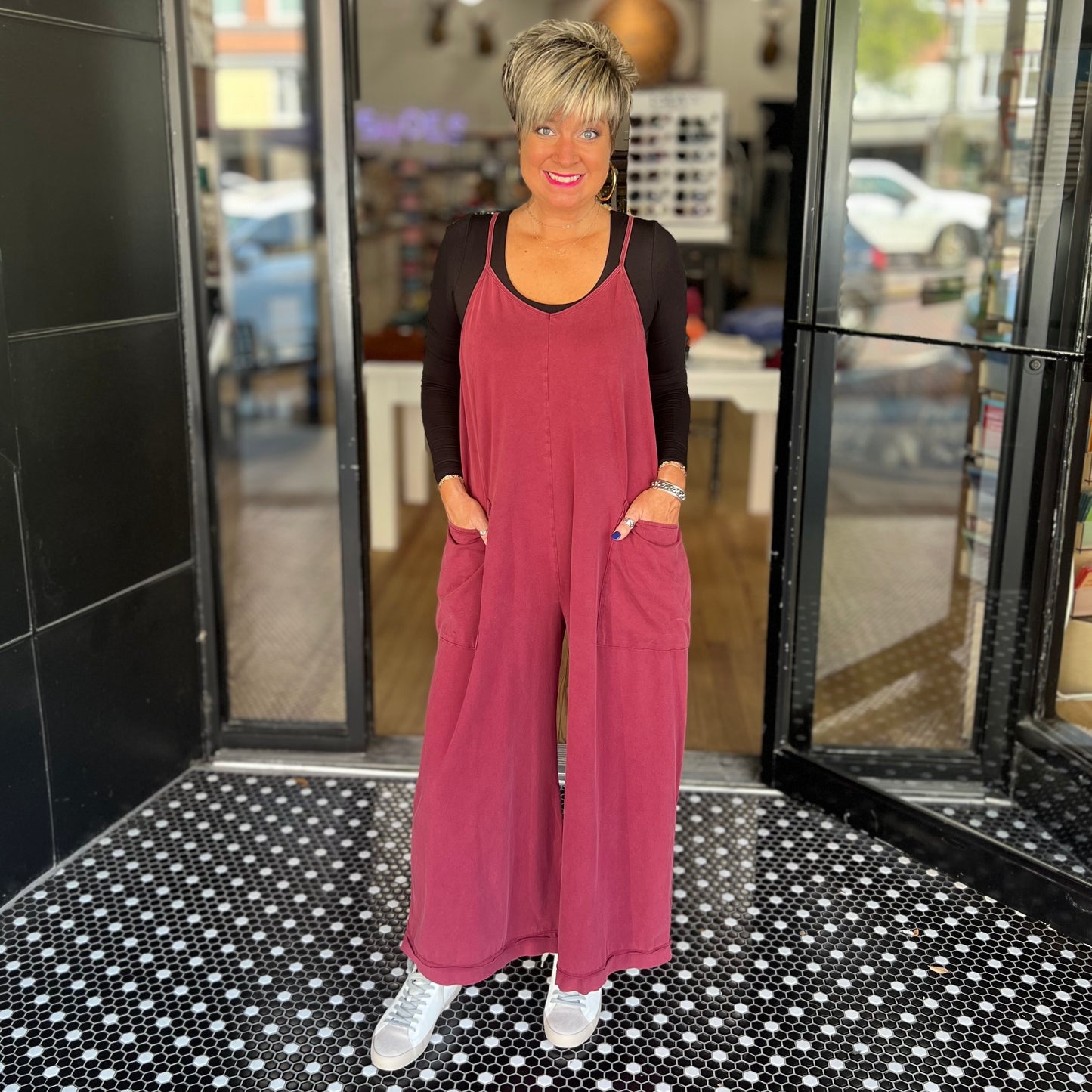 Dana's Favorite Jumpsuit - Burgundy