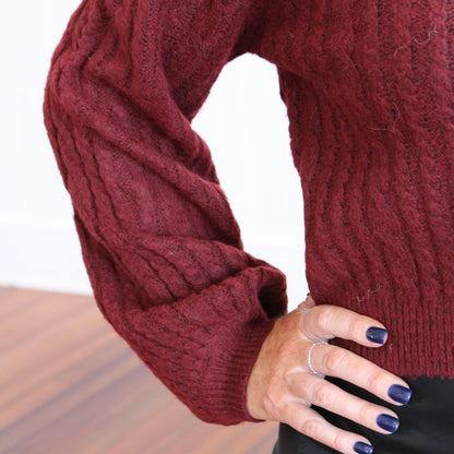 Kate's Favorite Sweater- Burgundy