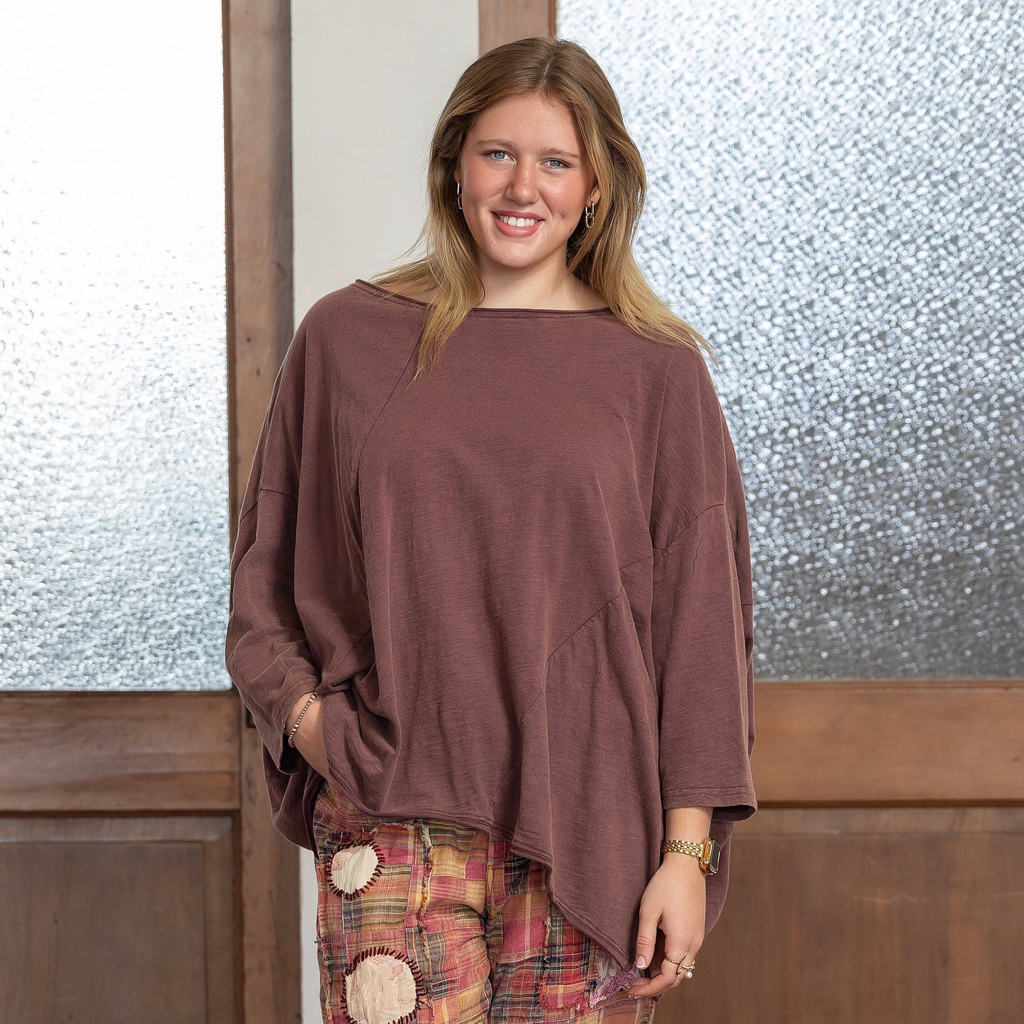 Be Free Top - Vintage Sangria