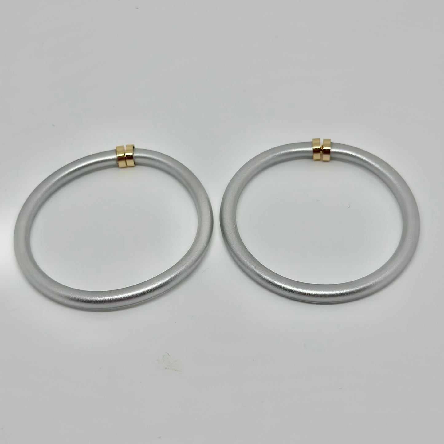 Tube Jelly Endless Hoops- Silver