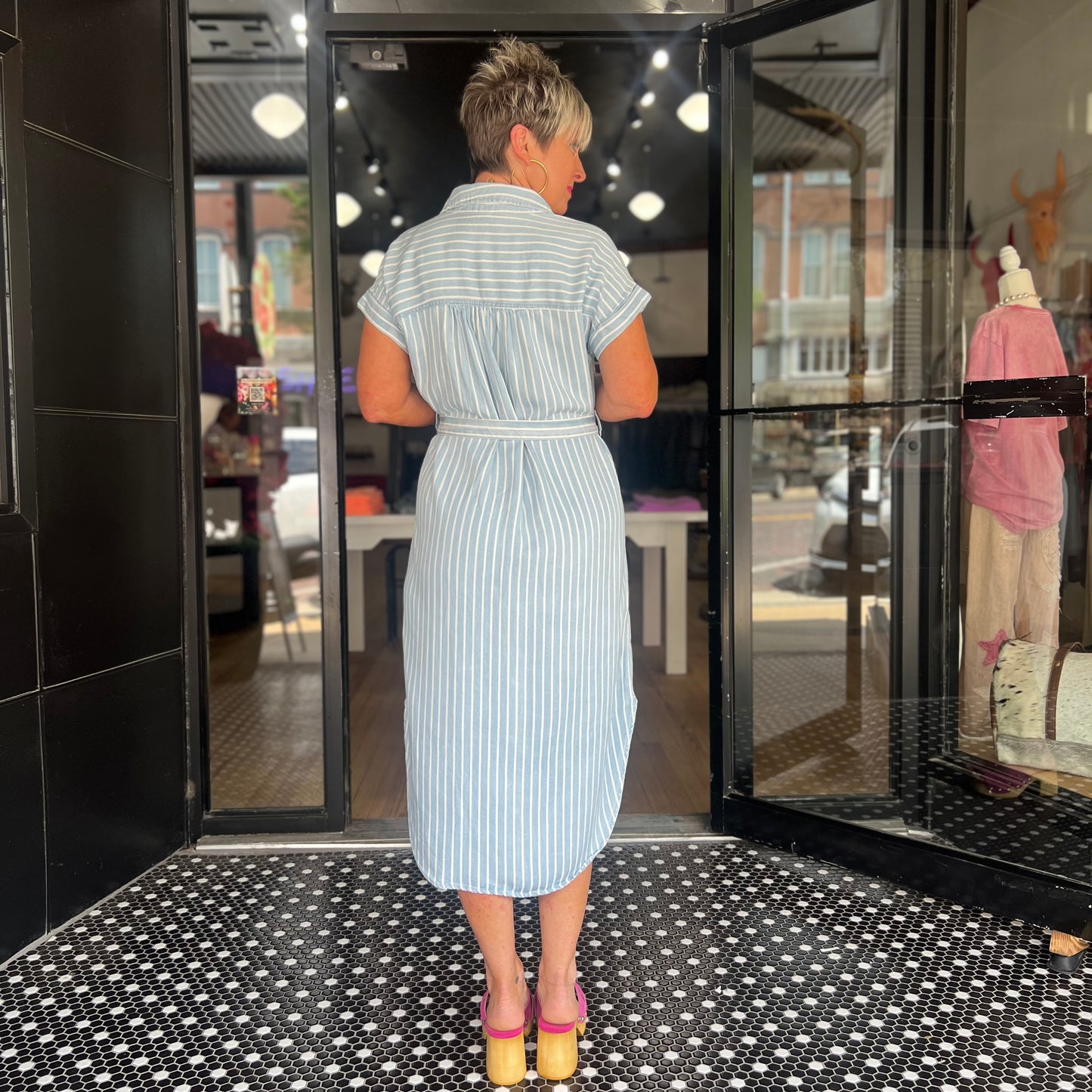 The Hamptons Dress- Chambray