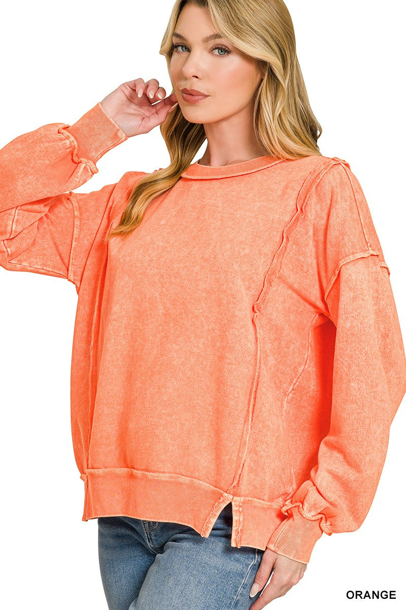 Halo Snow Washed Terry Sweatshirt - Assorted