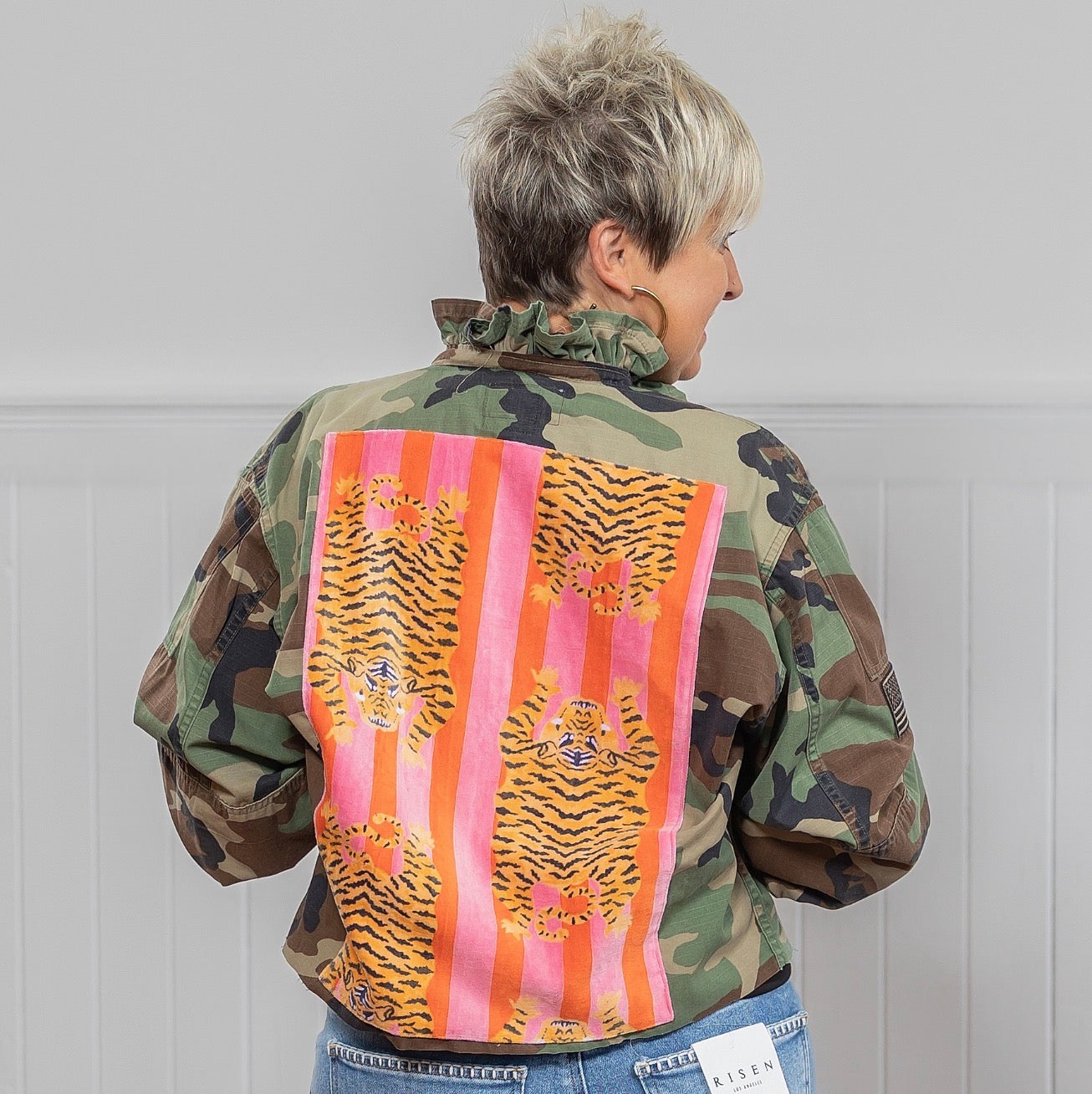 Vintage Camo Jacket - Tiger Print – Spence & Lane Boutique