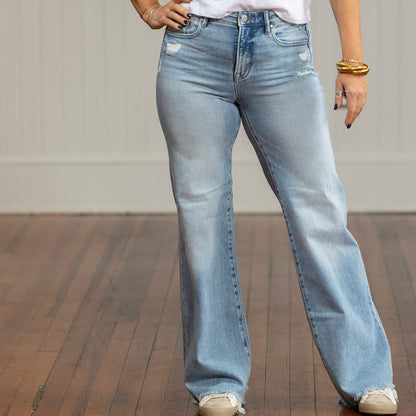 Risen TC MR Wide Leg Jean - Light