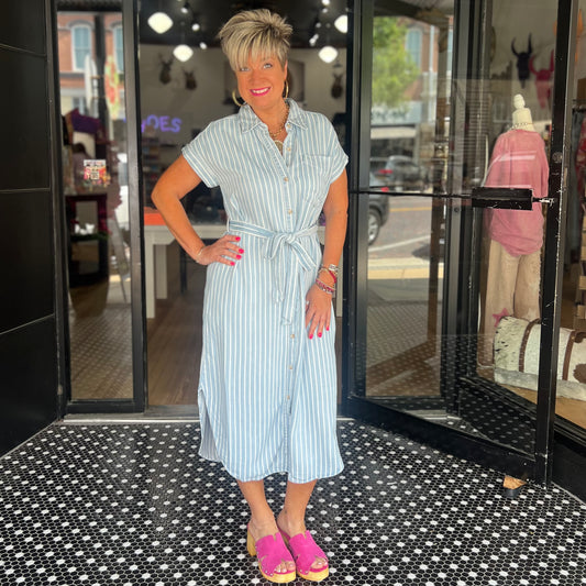 The Hamptons Dress- Chambray