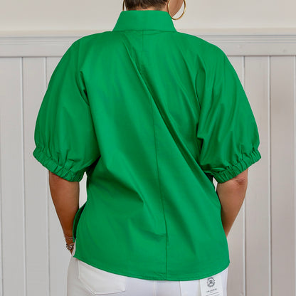 The Chiara Top - Kelly Green